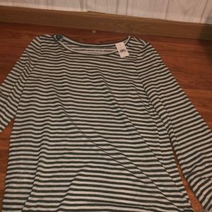 green and white striped long sleeve